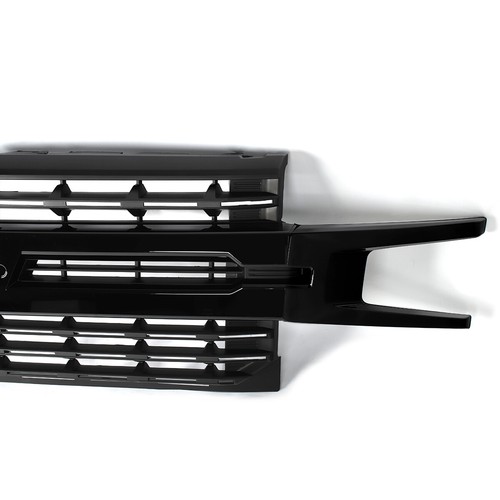 For 2019-2021 Chevy Silverado 1500 LT RST Front Bumper Grille Gloss Black Grill