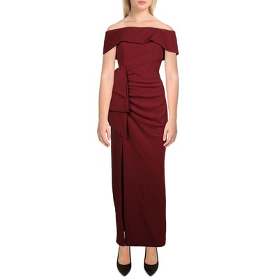Женское красное вечернее платье Xscape с открытыми плечами, 8 BHFO 3886