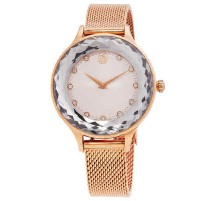 Женские часы Swarovski Octea Nova с серебряным циферблатом и кристаллами кварца 5650011