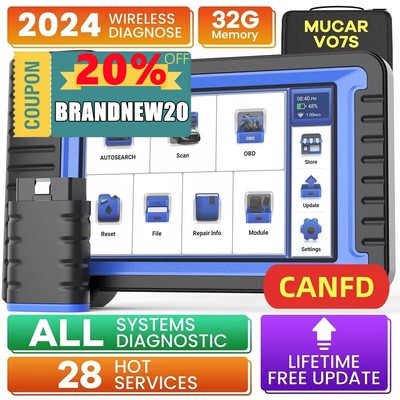 MUCAR VO7S Bidirectional Scanner Auto Diagnostic Scan Tool Key Pro-grammer CANFD