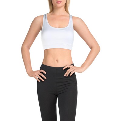 Спортивный бюстгальтер для фитнеса Reebok Womens White Medium Support Athletic XS BHFO 6278