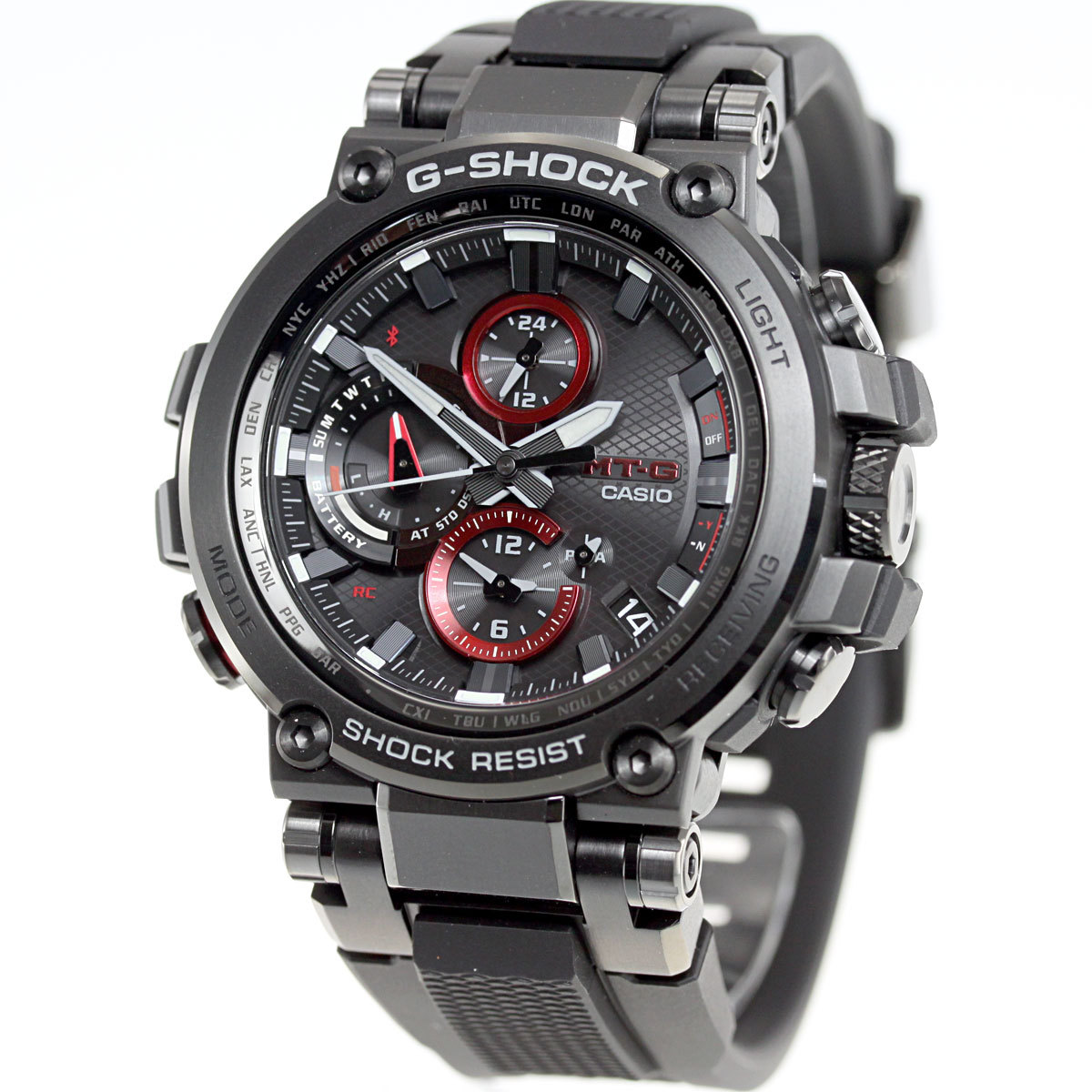 Pre-owned Casio G-shock Mt-g Mtg-b1000b-1ajf Bluetooth Solar Men Watch Japan Mtg-b1000b-1a