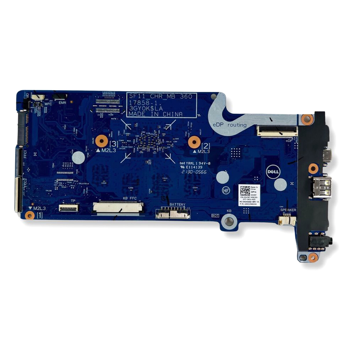 Dell Chromebook 11 5190 2-in-1 Motherboard Celeron N3450 4GB NJ8XT PC1G3 2VJNT - Picture 4 of 6