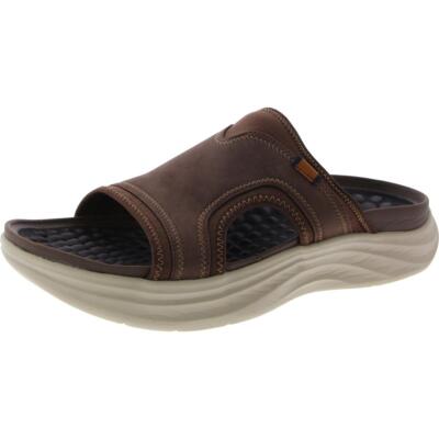 Обувь Dr. Scholls Мужские сандалии Feel Energy Brown Slide 13 Medium (D) BHFO 4670