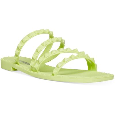 Steve Madden Женские босоножки Skyler J Green Slide Sandals 9 среднего размера (B,M) BHFO 8661