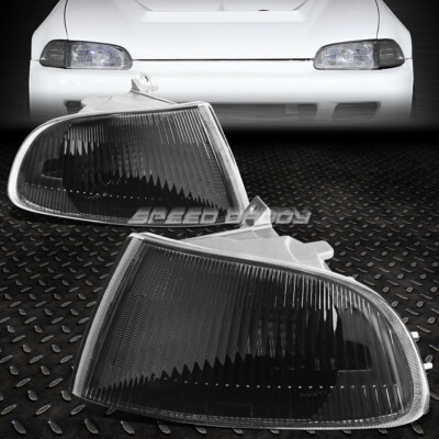 FOR 92-95 HONDA CIVIC EJ1 EJ2 EG3 BLACK CRYSTAL CLEAR CORNER REFLECTOR LIGHTS