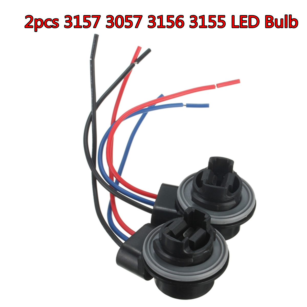 3157 3057 3156 3155 Bulb Socket Turn Signal Light Harness