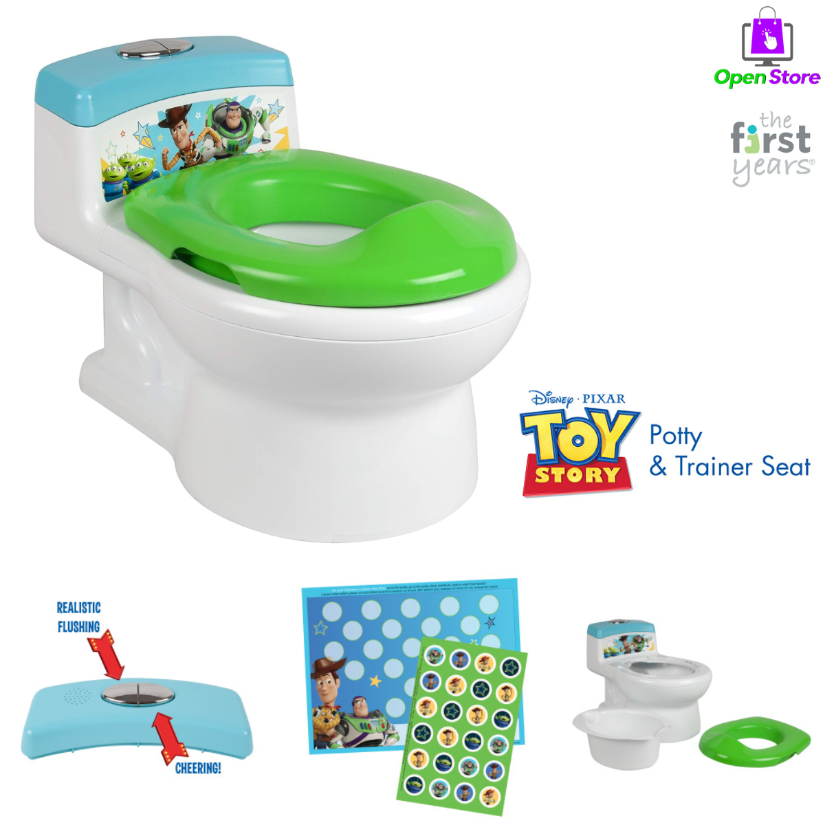 Toy Story Potty Training Potty For Toddler Kids With Detachable Toilet Seat - Picture 1 of 10