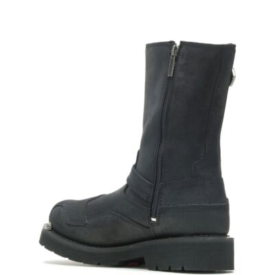 Pre-owned Harley-davidson Men's Stroman Riding Boot Black - D93521 Color Black