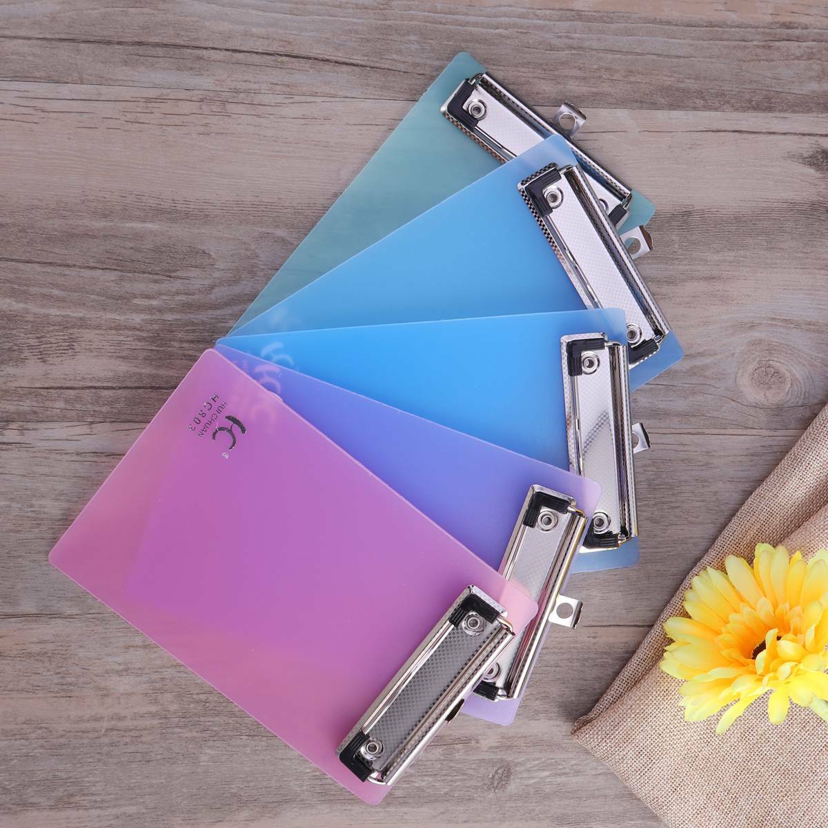 5 PCS A6 Clipboards File Folder Document Writing Pad School Office