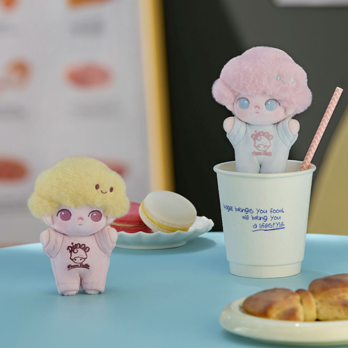 DIMOO CRUSH ON COFFEE SERIES-SOFT-FACED PLUSH KEYCHAIN BLIND