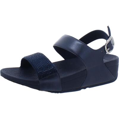 Модные женские босоножки на танкетке LULU CRYSTAL Navy на танкетке 5 средних размеров (B, M) BHFO 7399