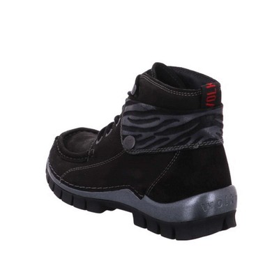 WOLKY WOLKY SCHNÜRSTIEFELETTE JUMP WINTER 0472518 000 SCHWARZ NUBUK LEDER WEITE H