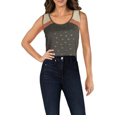 

Рубашка на бретельках PJ Salvage Womens Stars Crop Swoop Neck BHFO 5861, Серый