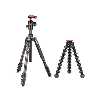 Manfrotto Befree Advanced 4-секционный штатив Al с шаровой головкой 494, с GorillaPod 5K