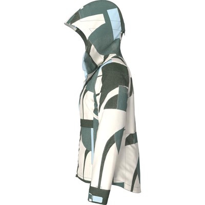 Pre-owned The North Face Clementine Triclimate Jacket Women's 2024 In Dark Sage Paper Half Dome Large Print