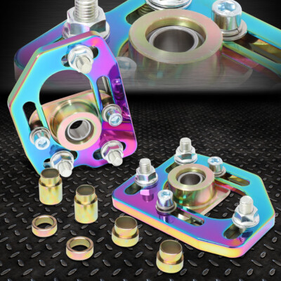 ДЛЯ FORD MUSTANG 90-93 ПАРА ПЕРЕДНИХ РЕГУЛИРУЕМЫХ ПЛАСТИН РАЗВАЛА/ПОВОРОТА КОЛЕС NEO CHROME