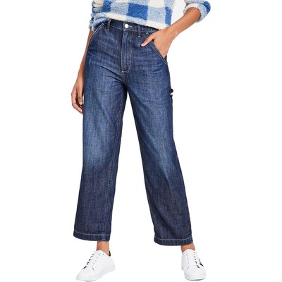 Женские синие джинсы Carpenter Denim с высокой талией и широкими штанинами Tommy Jeans 26 BHFO 0119