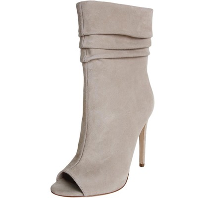 

Женские ботинки до середины икры Halston Heritage Sandra бежевого цвета 8,5 средний (B,M) BHFO 9840, Buff suede