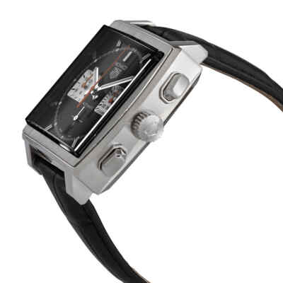 Pre-owned Tag Heuer Monaco Chronograph Automatic Black Dial Men's Watch Cbl2113.fc6177