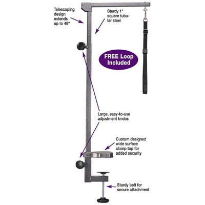 Heavy Duty 48'' ARM,CLAMP&LOOP for PET DOG CAT Grooming Table FOLDABLE&ADJUSTABLE