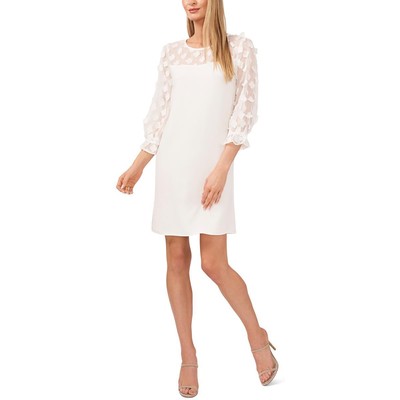 

CeCe Womens Mixed Media Mini с рукавами 3/4 и мини-платьем-футляром BHFO 9499