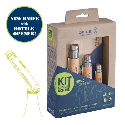 OPINEL FRANCE NOMAD COOKING KIT WITH BOTTLE OPENER KNIFE (002614) - BRAND NEW
