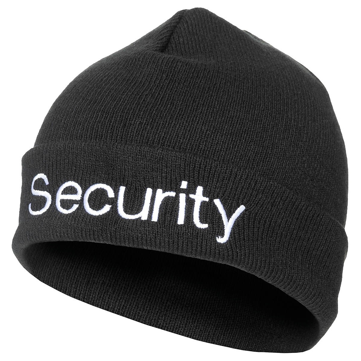 Gorro de punto enrollado bordado con SEGURIDAD