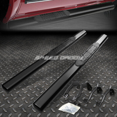 ДЛЯ 02-09 DODGE RAM ОБЫЧНАЯ КАБИНА 4 ОВАЛЬНЫЕ ЧЕРНЫЕ БОКОВЫЕ СТУПЕНЬКИ NERF-ПЛАНКА ПОДНОЖКИ