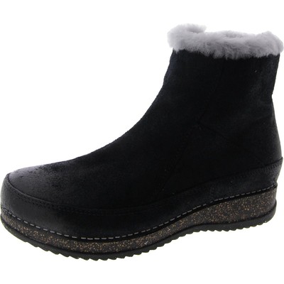 Женские ботильоны из черной кожи с круглым носком Dansko, размер 38, средний (B,M), BHFO 5008