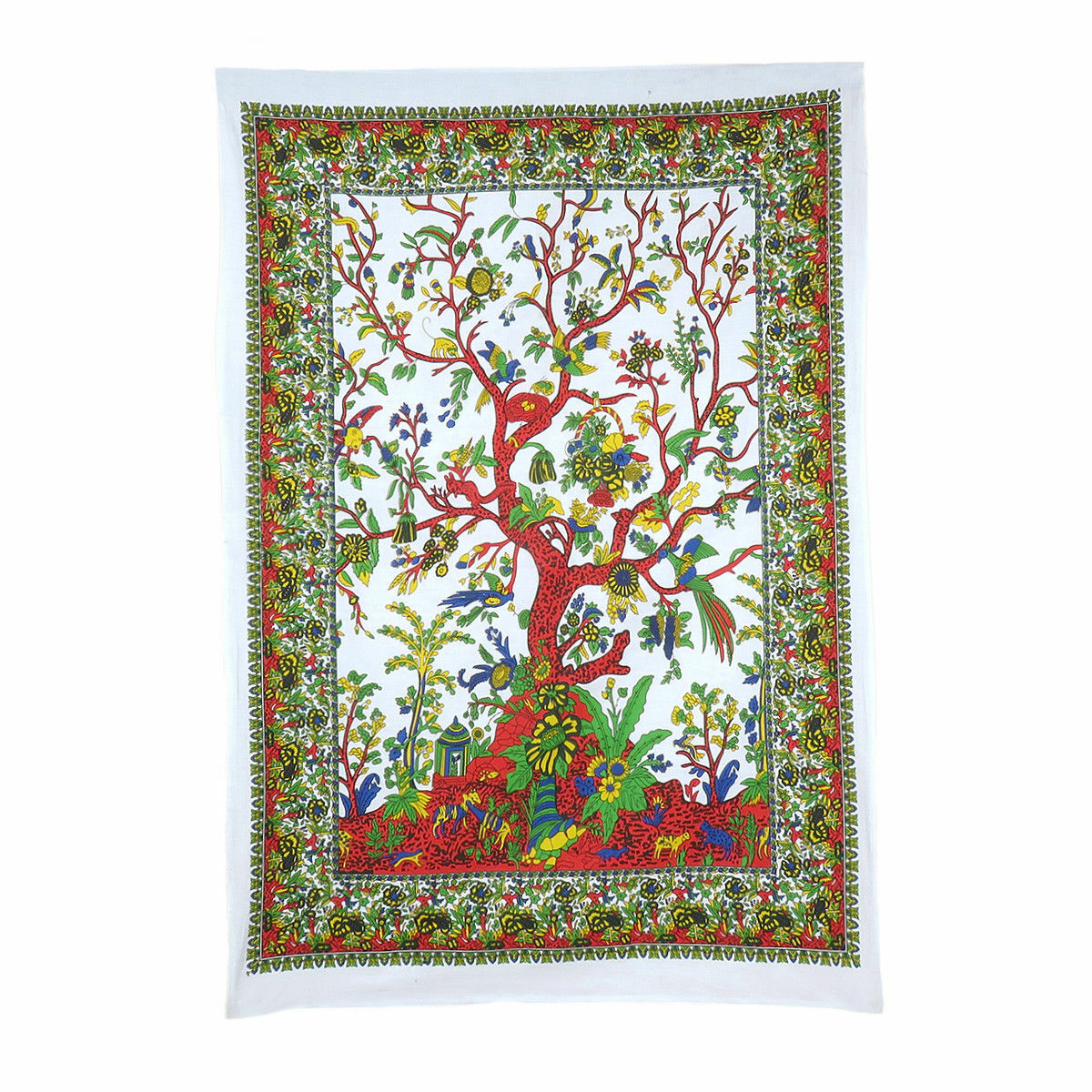 Wall Hanging Tree Of Life Poster Dry Tree Tapestry Indian Mandala Home Decor Art