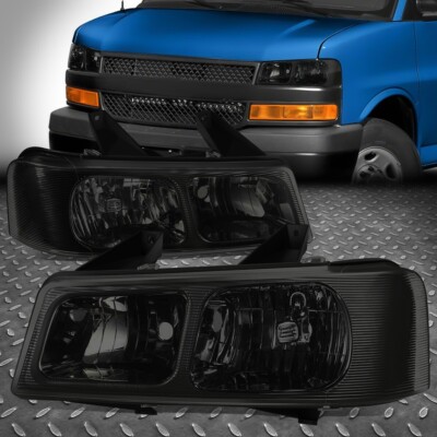 ДЛЯ 03-24 CHEVY EXPRESS GMC SAVANA 1500 2500 3500 4500 ФАРЫ ФУРГОНА ЗАКОПЧЕННЫЕ