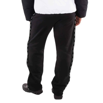 MONCLER MONCLER LOGO TRIM COTTON FLEECE TRACK PANTS