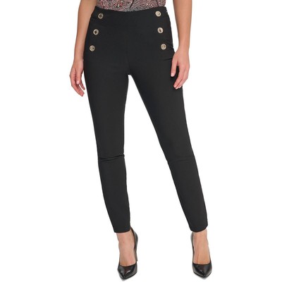 Tommy Hilfiger Womens Black High Waisted High-Waisted Pants 16 BHFO 3655