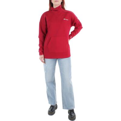 

Женская красная толстовка с воротником-молнией Champion для тренировок Athletic  BHFO 7148, Cranberry red/deep raspberry