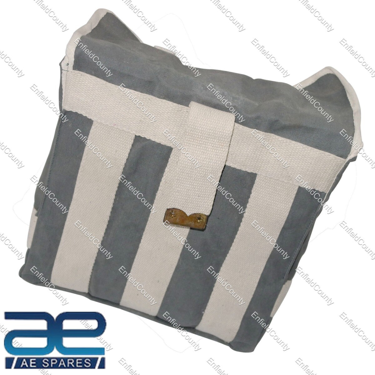 Side Hanging Canvas Bag Set Light Military Green For Norton Triumph M20 21   