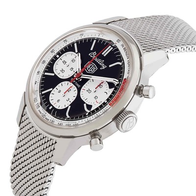 Pre-owned Breitling Top Time B01 Dues 41mm Black Dial Men's Watch Ab01765a1b1a1