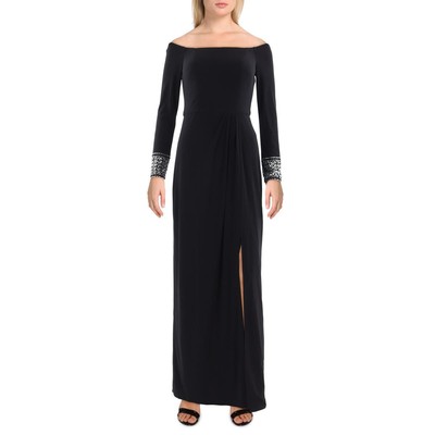 Alex Evenings Womens Off-The-Shoulder Maxi Formal Evening Dress Gown BHFO 3882