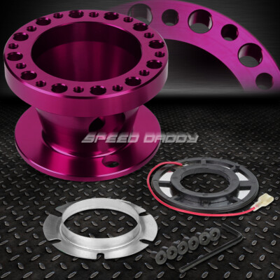 ДЛЯ MAZDA/MIATA/RX-7/RX-8/626 ПЕРЕХОДНИК СТУПИЦЫ РУЛЕВОГО КОЛЕСА ИЗ ФИОЛЕТОВОГО АЛЮМИНИЯ С 6 ОТВЕРСТИЯМИ