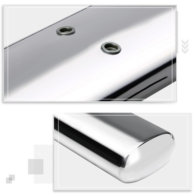 For 09-20 Dodge Ram Truck Crew Oval 5" Side Step Nerf Bar Running Board Chrome