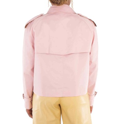 Pre-owned Burberry Cropped Trenchcoat In Pink