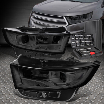 ДЛЯ 15-18 FORD EDGE ЗАКОПЧЕННЫЙ КОРПУС ПРОЗРАЧНАЯ БОКОВАЯ ФАРА ПРОЕКТОРА + НАБОР ИНСТРУМЕНТОВ