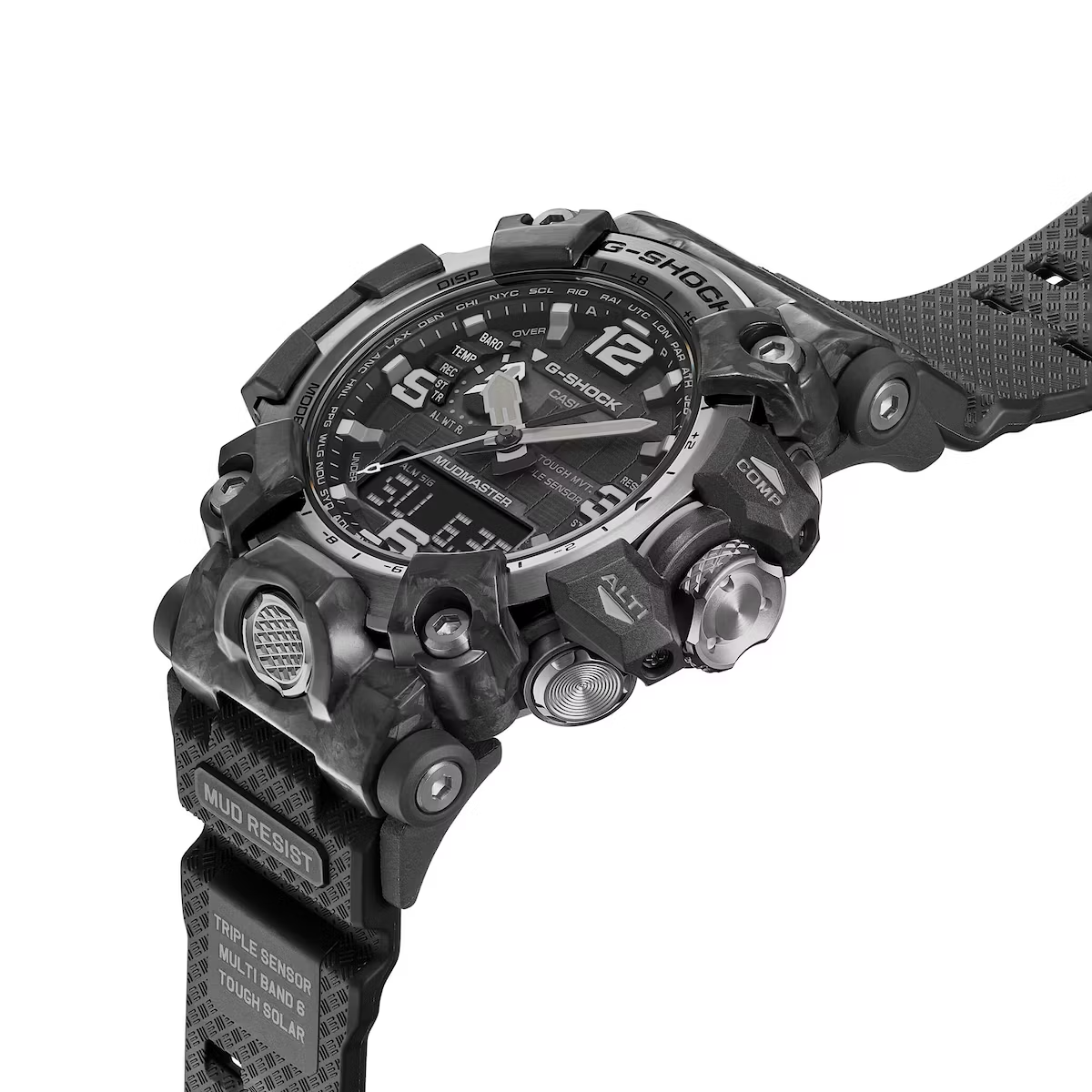 Pre-owned Casio G-shock Gwg-2000-1a1jf Black Gray Carbon Mudmaster Men's Watch Unopened N