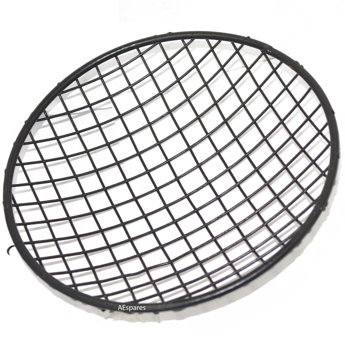 7'' Head Light Grill Steel Black With Chrome Fixing Clamp For Norton BSA AJS 