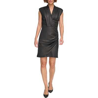 DKNY Womens Ruched Mini Sleeveless Mini Dress BHFO 2055
