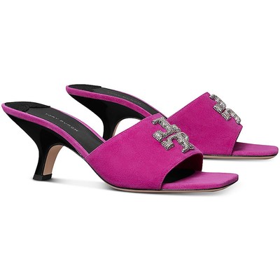 Женские босоножки-горки Tory Burch Eleanor из искусственной замши, украшенные вставками, BHFO 0231