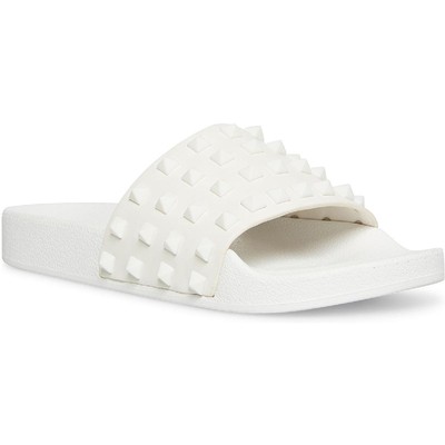 

Женские белые шлепанцы для бассейна Madden Girl Flashh 10, средние (B,M) BHFO 5333, White pari