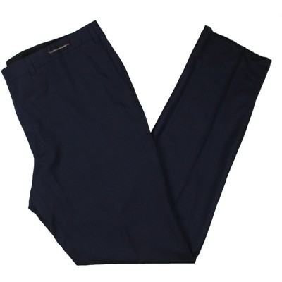 

3Sixty5 Мужские шерстяные офисные брюки Nathan прямого кроя  BHFO 4537, Navy