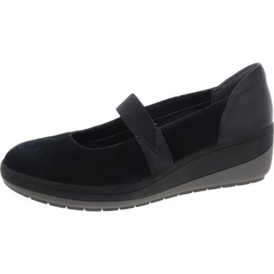 Vionic Womens Juide Leather Slip On Wedge Mary Janes Shoes BHFO 6111