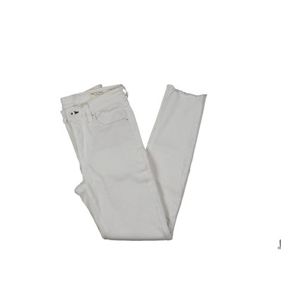 

Белые женские укороченные джинсы скинни с необработанным краем Rag - Bone Cate  BHFO 7804, Summer shade